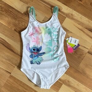 Disney Stitch Surf Club One Piece Swim Suit - Size L (10/12)